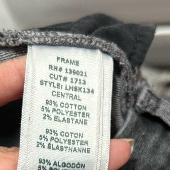 Frame Le High Skinny Light grey jeans Size 26 - Picture 5 of 8